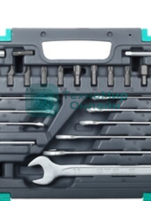 Набор инструментов Stels 14105, 1/2'' 1/4'' CrV пластиковый кейс  82 предм.