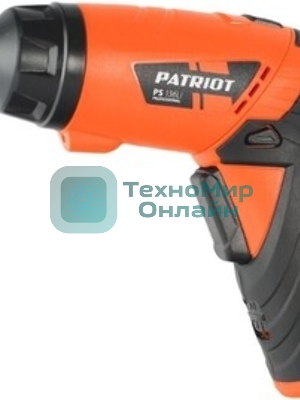 Отвертка аккумуляторная PATRIOT PS 136Li Li-Ion, 3.6 В/1,5 Ач, Реверс, 200 об/мин, 3,5 Нм, патрон: НЕХ 1/4