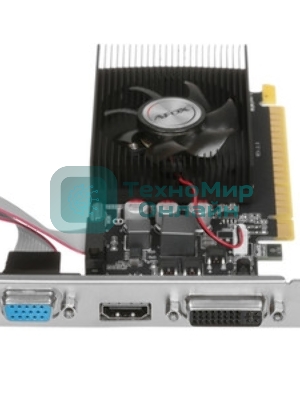 Видеокарта AFOX GT610 1Gb LP DDR3 64BIT DVI HDMI VGA SINGLE FAN RTL