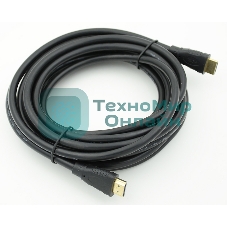 Кабель аудио-видео Behpex HDMI (m)/HDMI (m) 5м. черный ver1.4