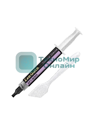 Термопаста ExeGate KPT-WMK (0,8 Вт/(м•К), 3г, шприц с лопаткой)