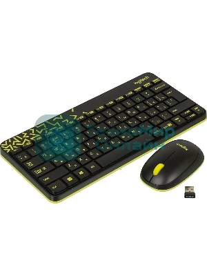 Комплект клавиатура + мышь Logitech Wireless Desktop MK240 Nano черный Retail Combo