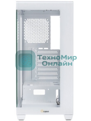 Компьютерный корпус Case Ocypus Gamma C72 WH ATX/win/white/no PSU/Tempered Glass