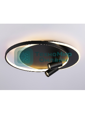 Светильник Ambrella light FL51393/1+2 BK черный 3000K-6400K 65W 560*480*120 (ПДУ РАДИО 2.4G)