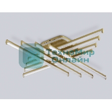 Потолочный светодиодный светильник Ambrella light FL6263 GD золото 115W 3000K-6400K+RGB 810*810*130 (ПДУ ИК)