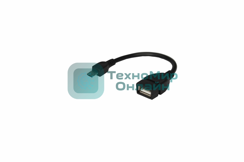 Кабель USB Rexant OTG micro USB на USB шнур 0.15 м черный