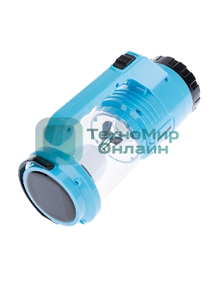 Фонарь Rexant туристический/поисковый/кемпинговый с Powerbank, аккумулятор, головной + боковой свет, солнечная батарея. Индикатор зарядки