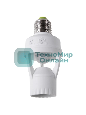 Датчик движения Rexant в патрон E27 ДДП 01, 360°, 60 Вт, 10-2000Лк, 7 м, 10-300 сек.