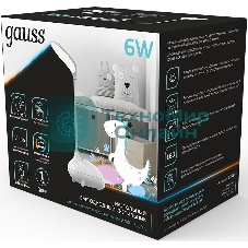 Светильник Gauss Qplus GTL701 (GT7011) настольный LED белый 6Вт