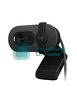 Веб-камера Logitech Brio 105 1920x1080, 30 кадр/с, USB Type-A, микрофон (шумоподавление), шторка приватности, автоосвещение, универсальное крепление