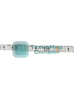 Лента светодиодная Gauss 312000414 LED 5050/60-SMD 14.4W 12V DC RGB блистер 5м