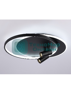 Светильник Ambrella light FL51393/1+2 BK черный 3000K-6400K 65W 560*480*120 (ПДУ РАДИО 2.4G)