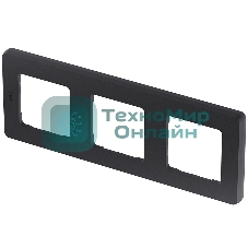 Рамка 3 поста антрацит Inspiria