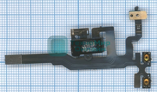 Шлейф аудио-разъема для iPhone 4S черный