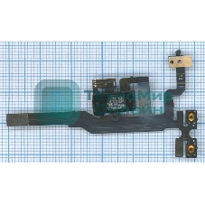 Шлейф аудио-разъема для iPhone 4S черный