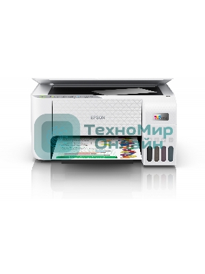 МФУ струйное Epson L3256 (C11CJ67407/C11CJ67414/C11CJ67421/C11CJ67519/C11CJ67504/C11CJ67524/C11CJ67516), A4 цветное, печ. до 10 стр/мин. (ч/б) до 5 стр/мин. (цвет), 1440 x 5760 dpi (печать) 1200x2400dpi (скан.), USB, Wi-Fi