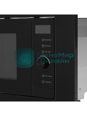 Встраиваемая микроволновая печь Evelux MW 253 B черный, 17 л, 700 Вт, поворотный механизм/сенсор