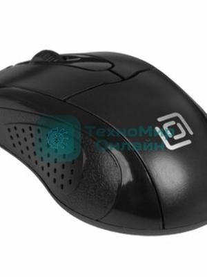 Мышь проводная Oklick 305M черный, 1000 dpi, USB, кнопки - 3