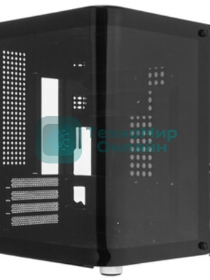 Корпус без блока питания Корпус JONSBO TK-1 Black 2.0 MATX без БП, mini-ITX, micro-ATX, черный
