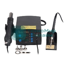 Станция паяльная термовоздушная + паяльник Lukey 702