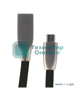 Кабель USB2.0 Cablexpert CC-G-mUSB01Bk-0.5M, AM/microB, серия Gold, длина 0.5м, черный, блистер