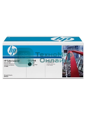 Картридж лазерный HP CE270A черный для Color LaserJet Enterprise CP5525 13500 стр.
