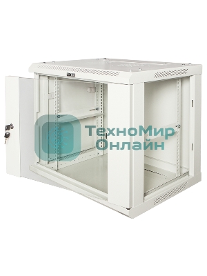 Шкаф настенный серии Pro, 4U 600x450, стеклянная дверь