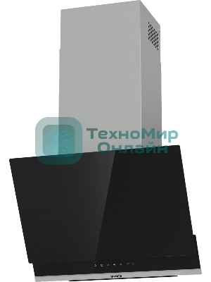 Вытяжка наклонная Gorenje WHI649X21P черный/серебристый, 60 см, 740 куб. м/ч, 67 дБ