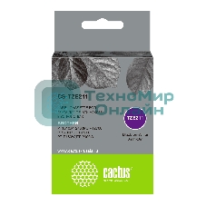 Картридж ленточный Cactus CS-TZE211 черный для Brother 1010/1280/1280VP/2700VP
