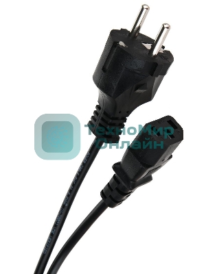 Кабель компьютер - розетка 1,5 м 220V (Европейский стандарт) VCOM/TELECOM