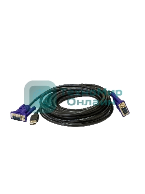 Кабель KVM ORIGO OKVMCU5/A1A с разъемами VGA и USB, 5 м