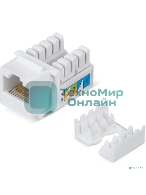 Модуль универсальный Cabeus, keystone, 1хRJ45, Toolless, кат. 6, неэкр., белый