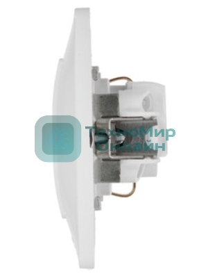 Systeme Electric Glossa Бел Розетка с/з со шторками (в сборе с рамкой)