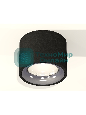 Светильник Ambrella Light XS7511022 SBK/PSL черный песок/серебро полированное MR16 GU5.3 (C7511, N7012)