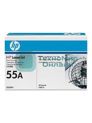 Картридж лазерный HP CE255A черный LJ P3015 (6000 стр.)