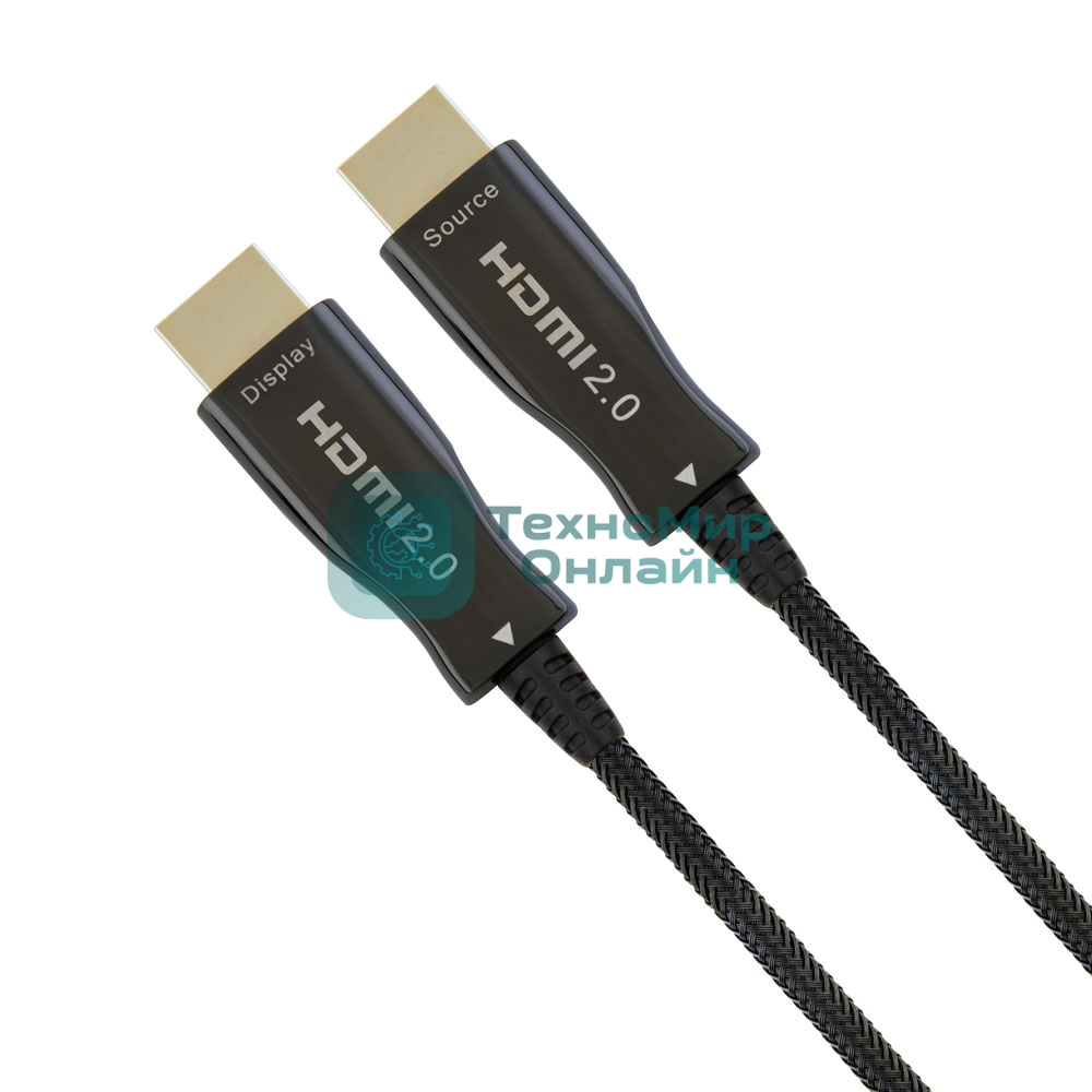 Активный оптический кабель Cablexpert HDMI, 100м, v2.0, 19M/19M, AOC Premium Series, позол.разъемы, экран, коробка