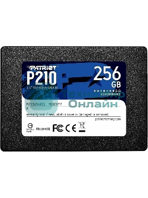 Накопитель SSD Patriot P210, 256Gb, SATA III, 2.5