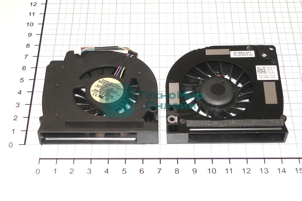 Вентилятор (кулер) для ноутбука Dell Latitude E5400, E5500