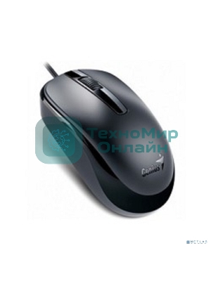 Мышь проводная Genius DX-120 черный, 1000 dpi, USB, кнопки - 3