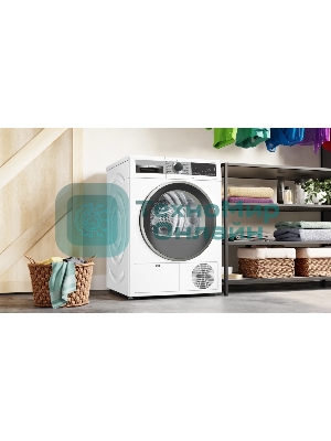 Сушильная машина Bosch WQG1420AME белый, 9 кг, сушка - конденсационная, программ - 15, 59.8 x 84.2 x 64.8 см