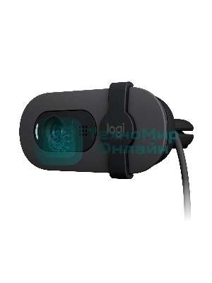 Веб-камера Logitech Brio 105 1920x1080, 30 кадр/с, USB Type-A, микрофон (шумоподавление), шторка приватности, автоосвещение, универсальное крепление