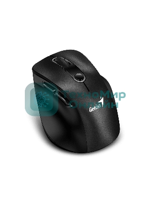 Мышь беспроводная Genius Ergo 9000S черный, 2400 dpi, радиоканал, Bluetooth, USB, кнопки - 6