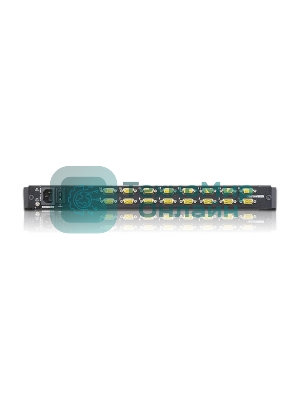 Переключатель/switch, KVM, 1 user консоль LCD/ЖК 19 =16 cpu/портов/port PS2/USB+VGA, с KVM-шнурами PS2 1х1.8м.;USB 1x1.8м., 1280x1024, 1U 19, исп.спец.шнуры, OSD, каскад 256, лат./рус.клав 16PLCD KVMP SWITCH 19INCH
