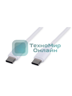 Кабель USB2.0 Cablexpert CC-USB2-AMCM-66W-1.8M-W, AM/Type-C, 6A, 66Вт, QC3.0, 1.8м, медь, белый, пакет