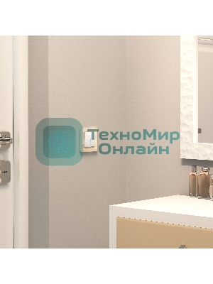 Выключатель одноклавишный проходной с подсветкой (белый) W1212101