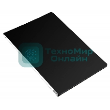 Папка с металлическим зажимом Бюрократ -PZ05CBLCK A4, пластик, 0.5мм, торцевая наклейка, черный