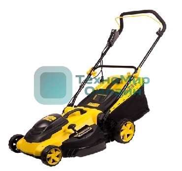 Газонокосилка ChampionEM4118 эл. Мощность 1800 Вт, Ширина среза 420 мм, Высота среза 25-75 мм, Объем травосборника 50 л, Вес 13 кг, Легкая, Удобная, Мощная, Производительная, Наличие разборной металлической рукоятки, Ручка регулировки высоты среза на корпусе.