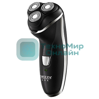 Электробритва Delta LUX DL-0725 черный: 3 Вт, аккум. 2,4 В