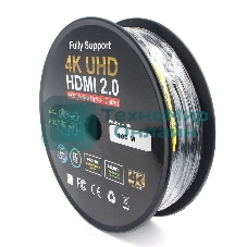 Активный оптический кабель Cablexpert HDMI, 100м, v2.0, 19M/19M, AOC Premium Series, позол.разъемы, экран, коробка