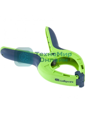 Струбцина Сибртех клещеобразная, пл, корп 2-х комп, рукоятки, усиленная пружина,3-3/16